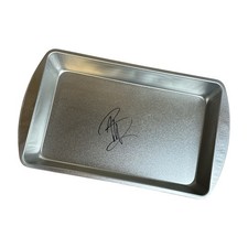 Alton Brown Autograph Signed Metal Baking Pan Food Network Good Eats Celeb Chef picture