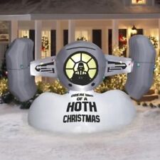 New Gemmy Darth Vader Tie Fighter Star Wars Disney Christmas Blower Inflatable picture