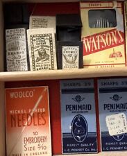 Lot Of 13 Vintage Sewing Needles: Watsons, Crowleys Crewel picture