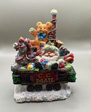 Crinkle Claus Santa Crinkle Mail Car Painted Resin Figurine Train Set 1998  picture