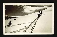 Sunshine Banff Alberta - View of seven men skiing Canada Old Photo picture