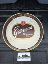 Antique 1950's Get Get Gettelman Beer Tray Milwaukee WI Great Condition 12