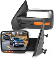 Towing Mirrors Compatible for 04-14 for Ford F150 Pickup Pair Set picture