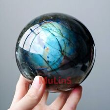 1pc Natural rainbow labradorite sphere 45mm quartz crystal ball gem healing picture