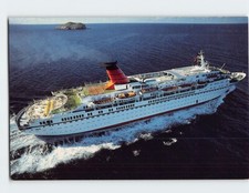 Postcard MS Cunard Princess In The Bahamas picture