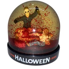 Halloween 20th Anniversary 1998 Snow Globe Michael Myers Horror Collectible Red picture