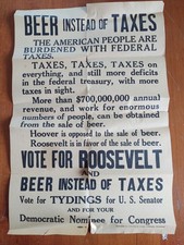 RARE Repeal 18th Amendment Roosevelt FDR Campaign Broadside Beer , Prohibition picture