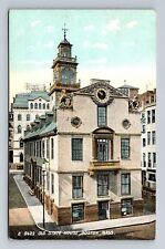 Boston MA-Massachusetts, Panoramic View Old State House, Vintage Postcard picture