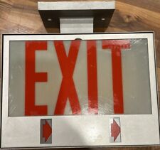 Exit Sign Vintage Industrial Markstone #800 picture