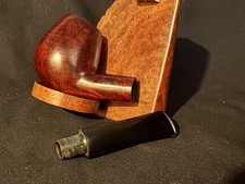 Hilson Avanti 211 Bent Brandy Reddish Smooth Briar Vulcanite Stem Estate Pipe picture