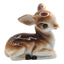 Vintage Miniature Deer Fawn Spots Figurine Animal Japan Mid Century Modern MCM picture