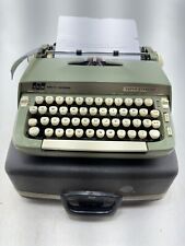 Vintage 1967 Smith Corona Super Sterling 6SS Typewriter Portable with Brown Case picture