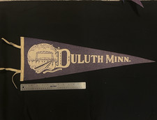Vintage Felt Pennant - Duluth, Superior Harbor, Minnesota picture