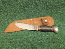 Vintage Remington RH-32 Hunting Knife, Stacked Leather, Rare Collectible, c.1933 picture