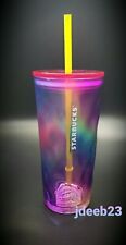 Starbucks Summer 2024 Iridescent Purple Mottled 18 Oz Glass Cold Cup Tumbler picture