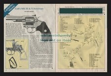 1993 COLT MK III & V Revolver Exploded View Parts List 2-pg Assembly Article picture