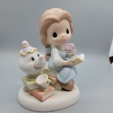 Walt Disney Precious Moments Follow Your Heart Belle & Mrs. Potts Figurine NIB picture