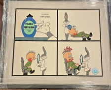 FIGARO Bugs Bunny Elmer Sericel Hairstylist Cel Art Chuck Jones Warner Brothers picture
