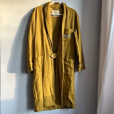 Vintage 1979 USAF Academy Cadet Wool Robe Yellow Alamo Mfg Small Distressed picture