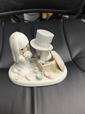 Vintage Precious Moments Heaven Bless Your Togetherness Figurine 106755 1987 picture
