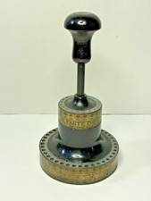 Antique Vintage ALEMITE DIE CASTING & METALS Drill Bit Index Holder Woodstock IL picture