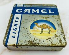 Camel Cigarettes Tin 20 Premium Lights - Vintage Collectible Tobacco Memorabilia picture