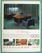 Print Ad Steelcase MOD Mid Century Office Furniture Modern 1960s Interior Style picture