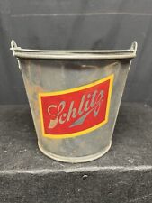 Vintage Schlitz Beer Metal Peanut Bucket SEE PICTURES  picture