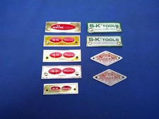 9 Vintage S-K Tool Box Emblem Badge Logo Sherman Klove  S-K Wayne picture