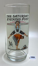 Arby's Norman Rockwell Drinking Glass Leapfrog Arby's Collectors Series picture