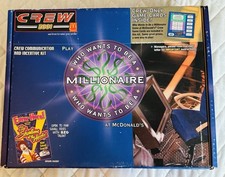 McDonalds Crew 2001 Millionaire Promo Kit Lapel Pins Game Cards Box Lot picture