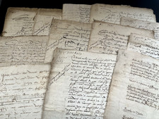 AUTHENTIC RENAISSANCE ERA WATERMARKED PAPER MANUSCRIPT from 1500s picture