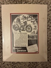 1937 OLD MAGAZINE PRINT AD, 1938 HARLEY-DAVIDSON MOTORCYCLE, FUN-PACKED HOURS picture
