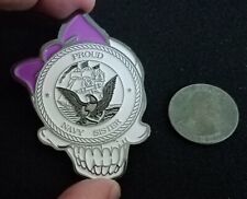 BAD@SS Proud Navy Sister United States Navy Naval SKULL USN US Challenge Coin picture