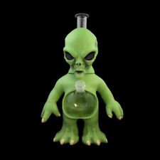 New Large Heavy Alien Silicone Hookah Glass Bongs Smoking Water Pipes 14mm Bowls picture