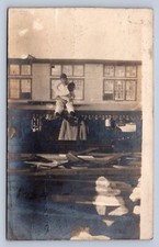 J96/ Montague Michigan RPPC Postcard c1910 Flood Disaster Saving Ring 141 picture