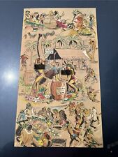 ORIGINAL VINTAGE TRADER VIC'S BAR MENU IN THE PALMER HOUSE CHICAGO ILLINOIS 1956 picture