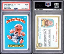 1985 Topps OS1 Garbage Pail Kids Series 1 DAMAGED DON 40b Matte Card PSA 7 picture