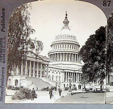 The US Capitol Washington DC Photograph Keystone Stereoview Card picture