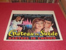 Cinema Poster Eo Belgian Castle IN Suede Francoise Hardy Brialy Vadim 1963 Sagan picture