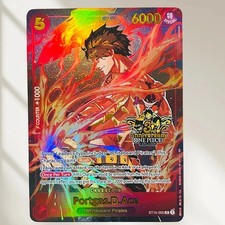 One Piece Ace ST15-005 Anniversary Holographic Collectible Card picture