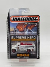 2014 Matchbox 1963 Mack B Model Supreme Hero Fire Truck White Ultra Max Wheels picture