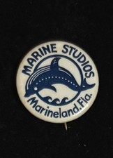 Vintage 1940s Marine Studios Marineland Florida Souvenir Pin picture
