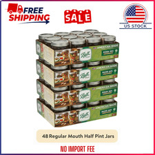 (4 pack) Ball 8 oz Mason Jars, Regular Mouth Half Pint Canning Jars 12-Pack Smal picture