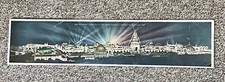 Panama Pacific Expo Panoramic “Night Illumination” Picture 26.5”x6” PanPac 🇺🇸 picture