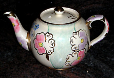 Vintage PRICE Bros. Hand Painted Porcelain Tea Pot & Lid, Made in England. picture