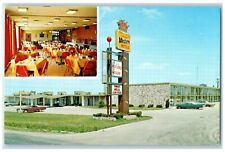 c1960's Holiday House Motel Exterior Roadside Beatrice Nebraska Signage Postcard picture