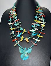 1970s Zuni Fetish Multiartist Trader’s Necklace (A. Quam, L. Halate, N. Natewa) picture