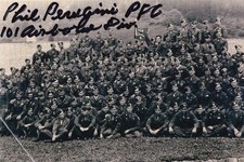 PFC Philip Perugini Signed Auto 4x6 Photo Band of Brothers Easy Company 101st picture