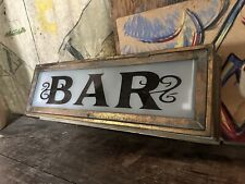 1940s Lighted Bar Kitchen Brewery Sign Arrow Art Deco Restaurant Cafe Bar picture
